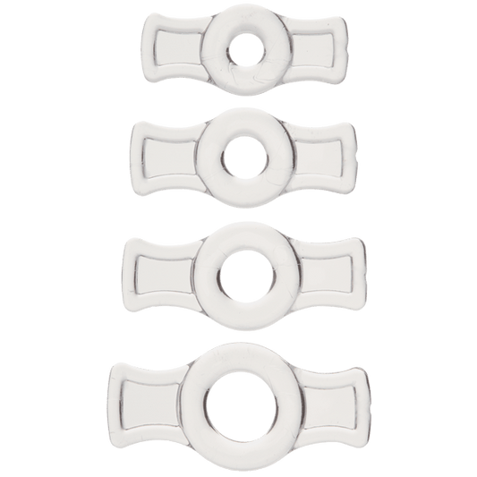 Doc Johnson TitanMen Cock Ring Set Clear