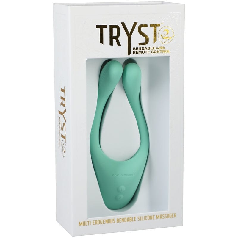 Doc Johnson Vibrators Mint Doc Johnson Tryst V2 Bendable Multi Erogenous Zone Massager with Remote