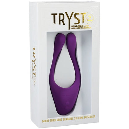 Doc Johnson Vibrators Purple Doc Johnson Tryst V2 Bendable Multi Erogenous Zone Massager with Remote