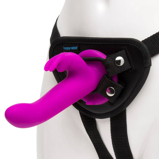 Happy Rabbit Vibrating Strap On Harness Set