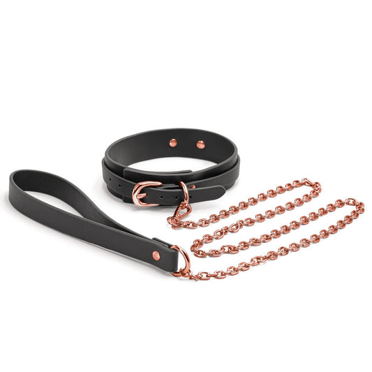 NS Novelties Bondage Couture Black Collar & Leash
