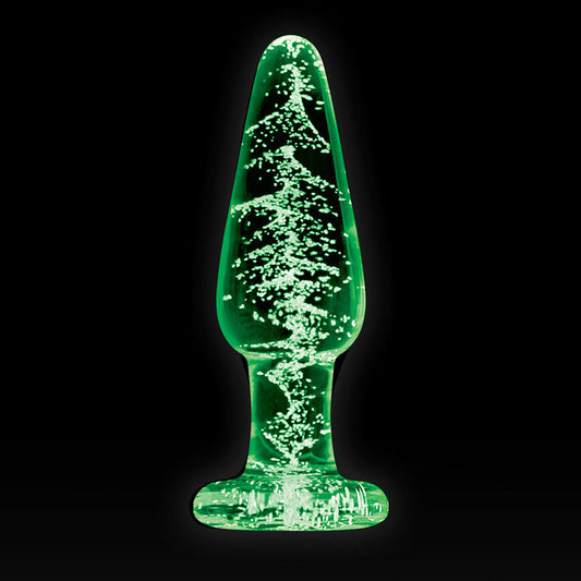 NS Novelties Firefly Glow in the Dark Medium Glass Plug