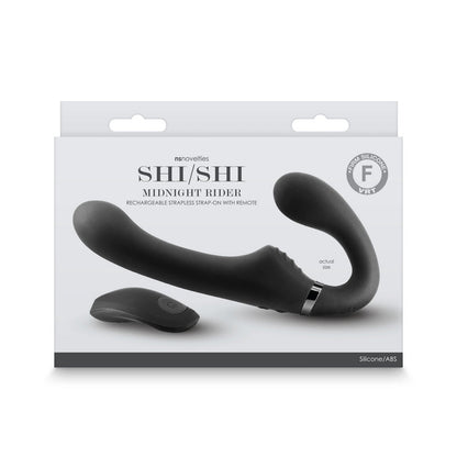 NS Novelties Shi/Shi Midnight Rider Strapless Strap-On with Remote - XOXTOYS