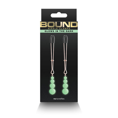 NS Novelties G2 Bound Nipple Clamps Rose Gold