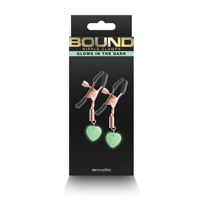 NS Novelties G3 Bound Nipple Clamps Rose Gold