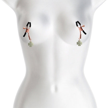 NS Novelties G4 Bound Nipple Clamps Rose Gold