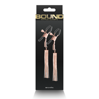 NS Novelties D2 Bound Nipple Clamps Rose Gold