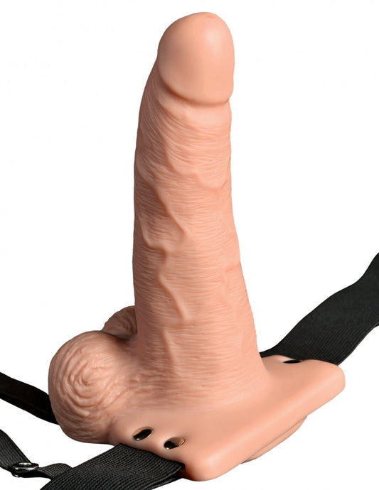 Pipedream Products Fetish Fantasy 6 Hollow Rechargeable Strap-On with Remote