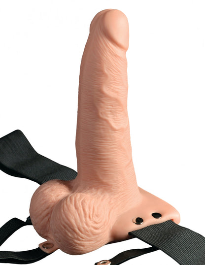 Pipedream Products Fetish Fantasy 6 Hollow Rechargeable Strap-On with Remote