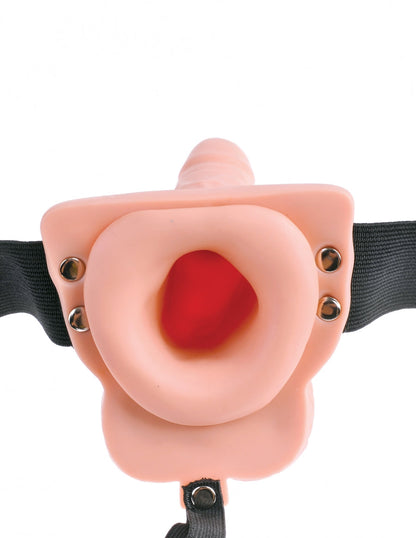 Pipedream Products Fetish Fantasy 6 Hollow Rechargeable Strap-On with Remote