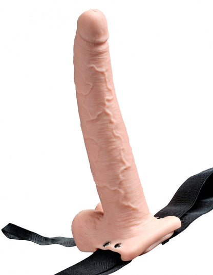 Pipedream Products Fetish Fantasy 9 Hollow Rechargeable Strap-On with Balls