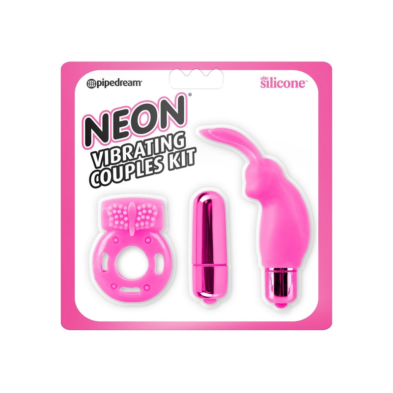 Pipedream Products Neon Vibrating Couples Kit - XOXTOYS