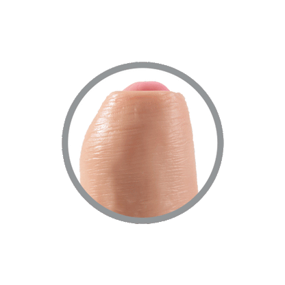 Pipedream Products King Cock 7” Uncut Cock Tan