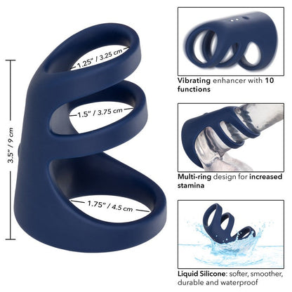 Calexotics Viceroy Rechargeable Triple Cock Ring