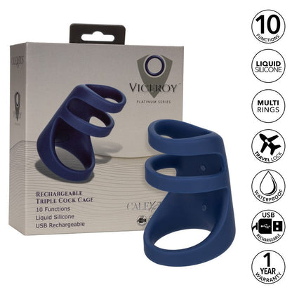 Calexotics Viceroy Rechargeable Triple Cock Ring