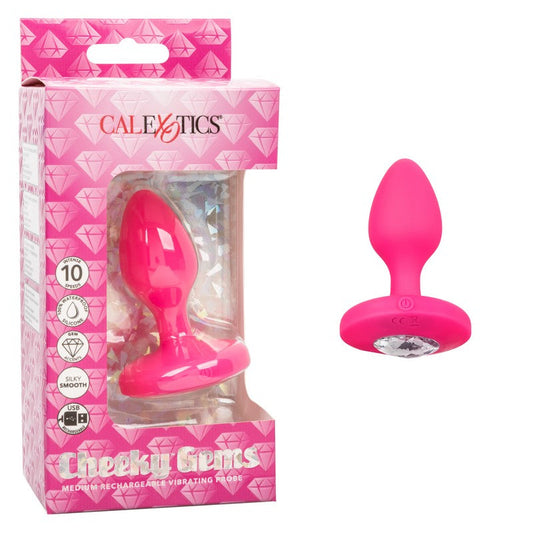 CalExotics Cheeky Gem Vibrating Probe Medium - XOXTOYS
