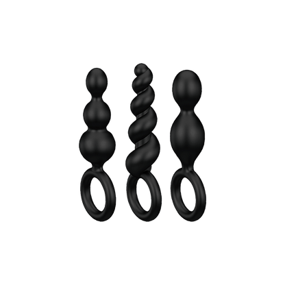 Satisfyer Booty Call Black Plug Set