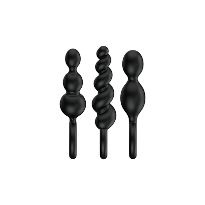 Satisfyer Booty Call Black Plug Set