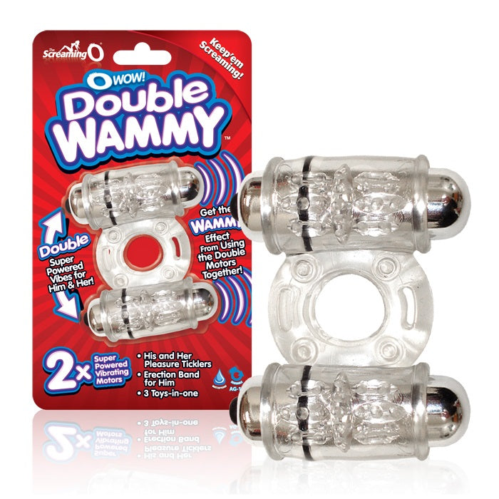 Screaming O Wow Double Wammy Vibrating Ring - XOXTOYS