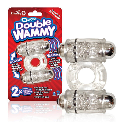Screaming O Wow Double Wammy Vibrating Ring - XOXTOYS