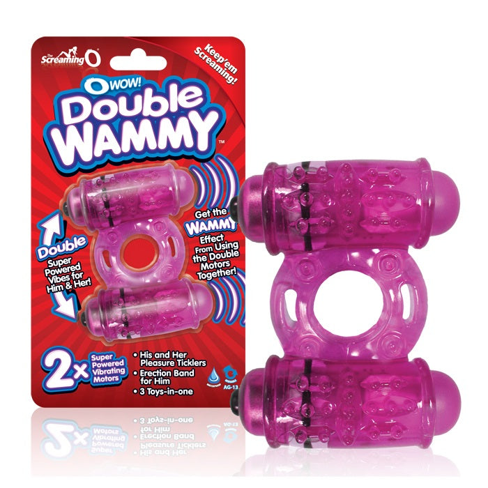 Screaming O Wow Double Wammy Vibrating Ring - XOXTOYS
