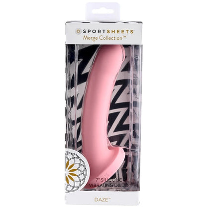 Sportsheets Daze 7” Vibrating Silicone Dildo Pink