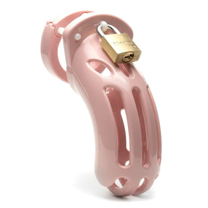 CB-X Chastity The Curve 3 3/4" Cock Cage Pink Kit