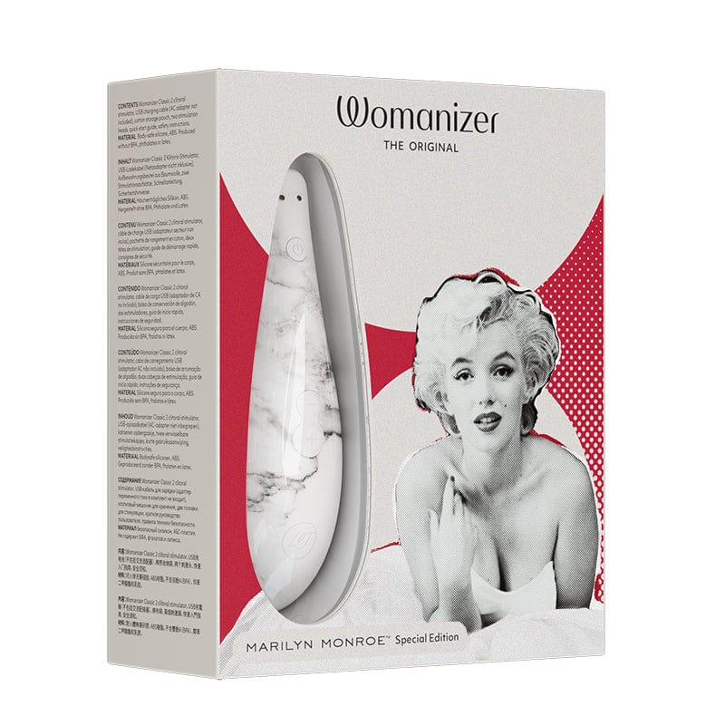 Womanizer Clitoral Stimulators White Marble Womanizer Marilyn Monroe Special Edition Classic 2