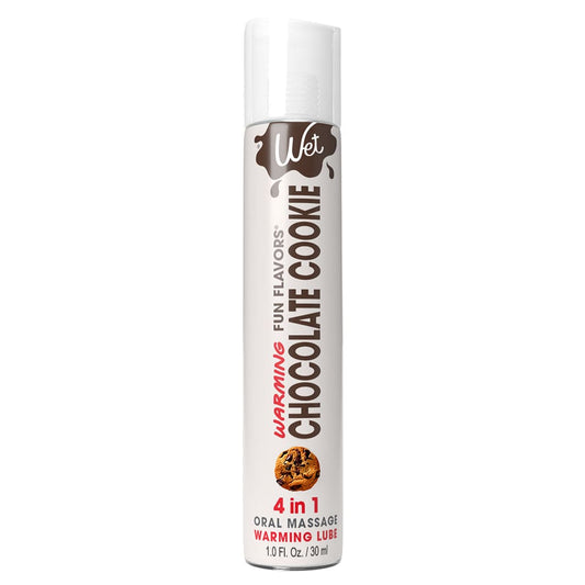 Wet Lubes & Lotions 1oz Wet Fun Flavors 4-in-1 Chocolate Cookie Warming Lubricant