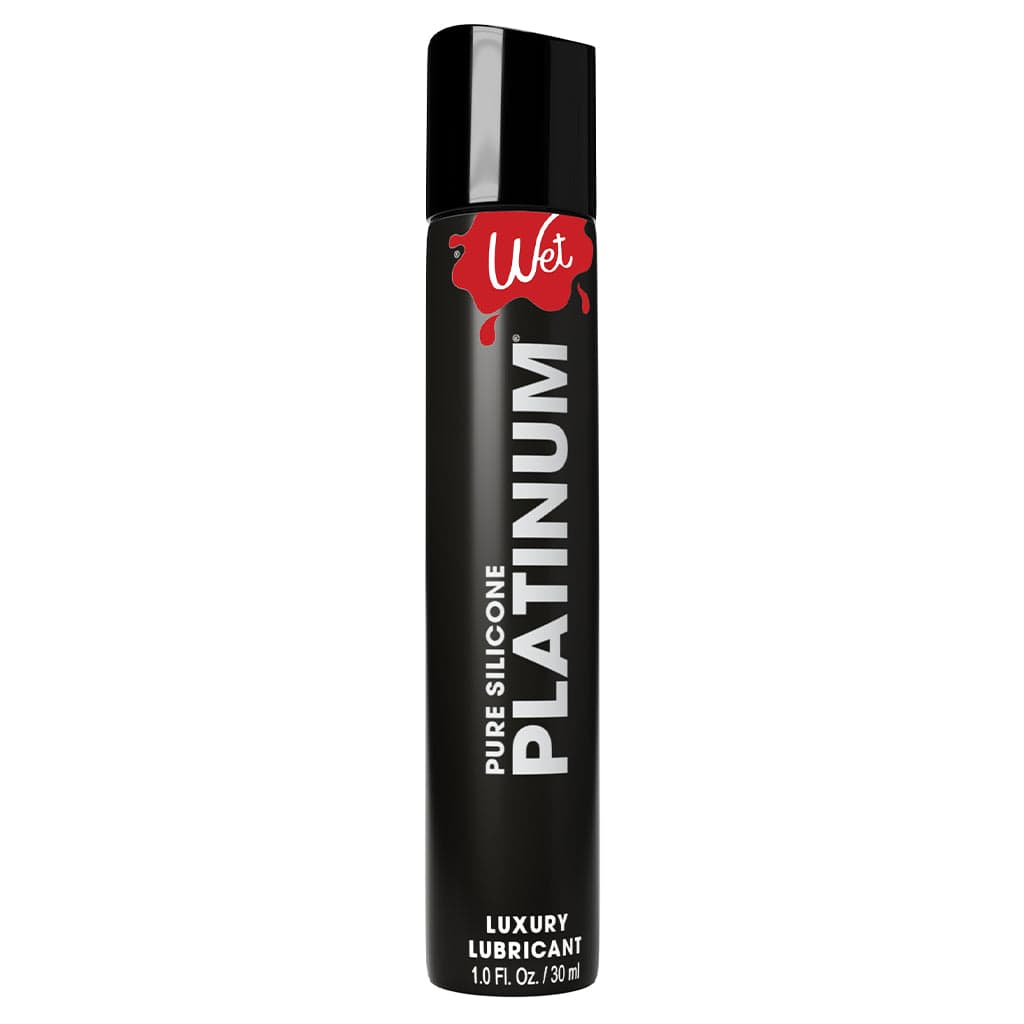 Wet Lubes & Lotions 1oz Wet Platinum Pure Silicone Luxury Lubricant