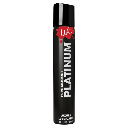 Wet Lubes & Lotions 1oz Wet Platinum Pure Silicone Luxury Lubricant