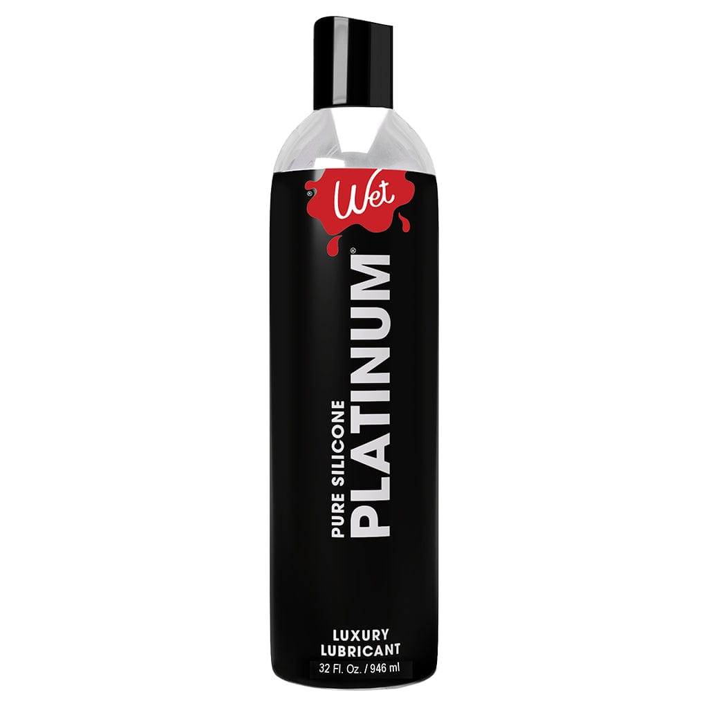 Wet Lubes & Lotions 32oz Wet Platinum Pure Silicone Luxury Lubricant