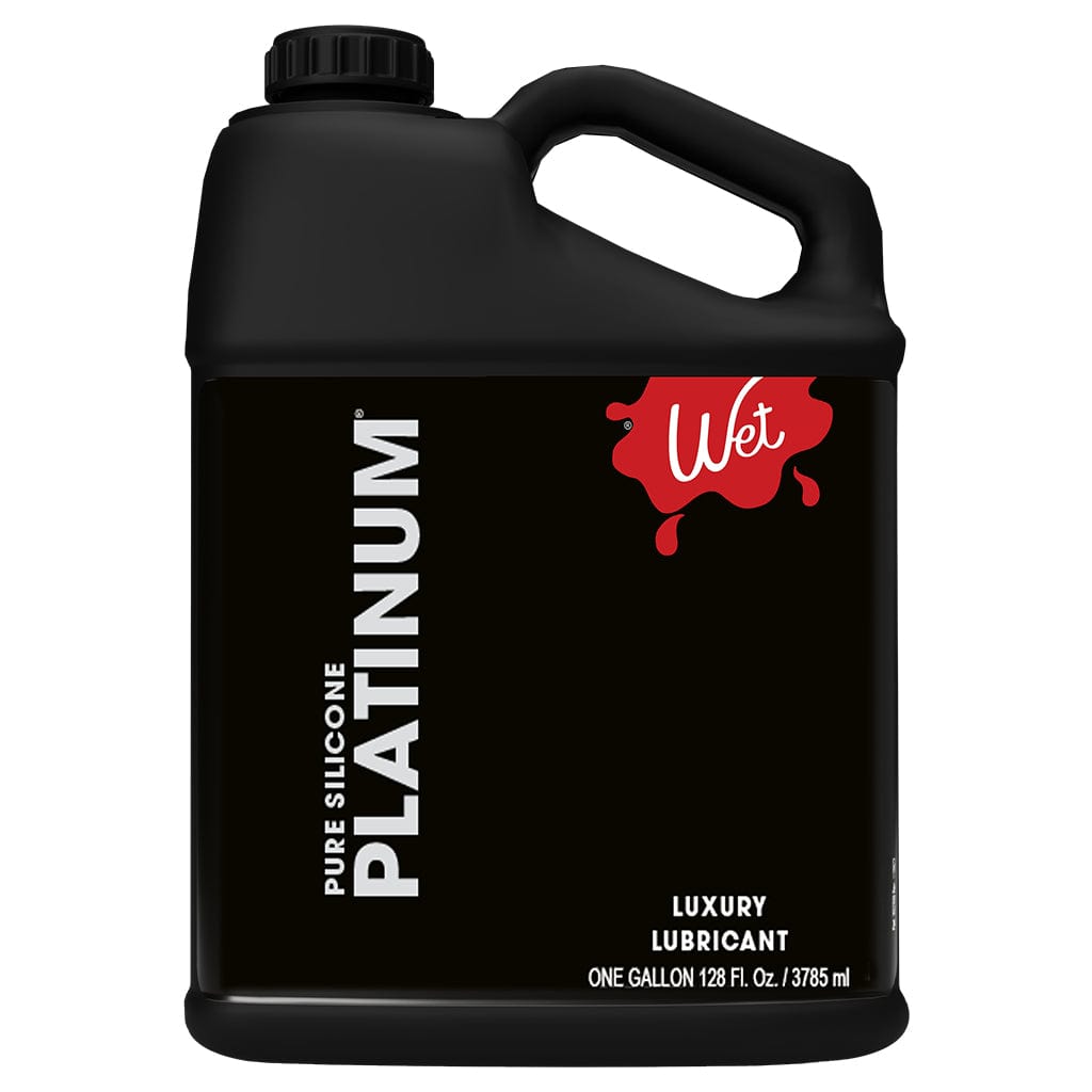 Wet Lubes & Lotions 128oz Wet Platinum Pure Silicone Luxury Lubricant