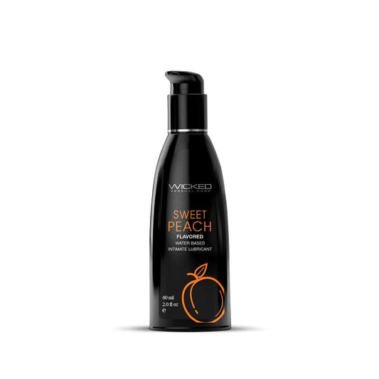 Wicked Lubes & Lotions 2oz Wicked Aqua Sweet Peach Flavored Lubricant