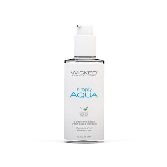 Wicked Lubes & Lotions 2oz Wicked Simply Aqua Lubricant