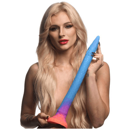 Creature Cocks Makara Glow-In-Dark Silicone Snake Dildo