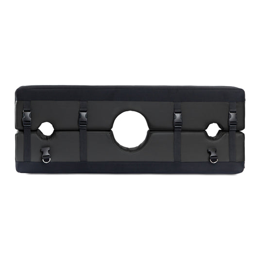 Bastion Bondage Stocks Black - non retail box - XOXTOYS