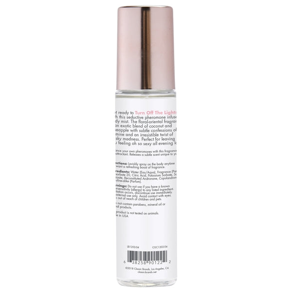 CG Turn Off The Lights Fragrance Body Mist with Pheromones