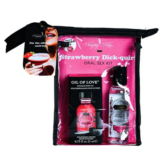 Kama Sutra Strawberry Dick-quiri Oral Sex Cocktail Kit - XOXTOYS