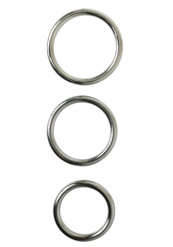 Sportsheets Seamless Metal O-Ring 3 Pack