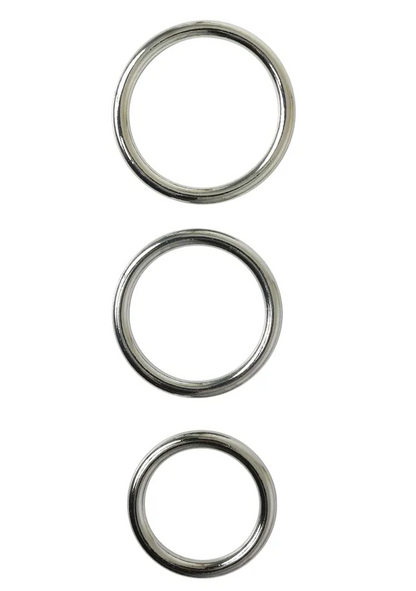 Sportsheets Seamless Metal O-Ring 3 Pack