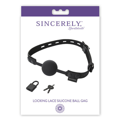 Sportsheets Locking Lace Ball Silicone Gag