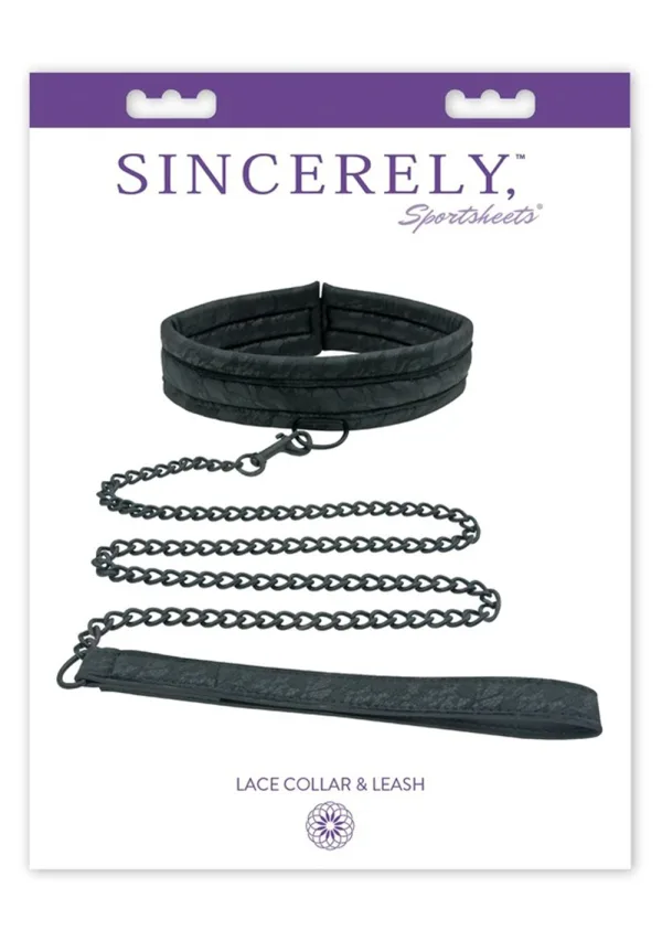 Sportsheets Sincerely Lace Collar and Leash Set